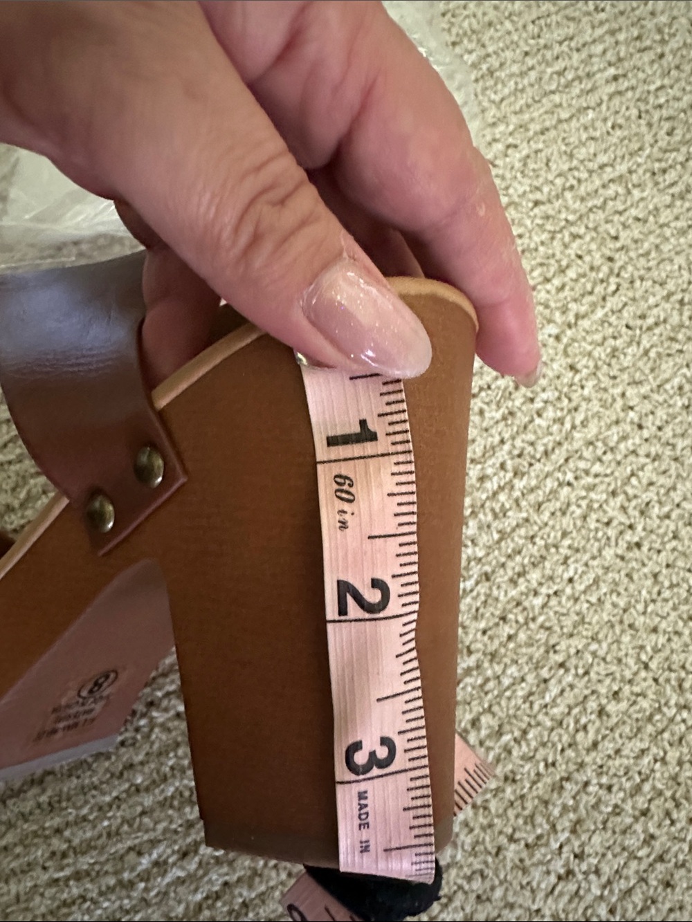 SODA Chivas-S Sandal in Tan NWT - Picture 9 of 9
